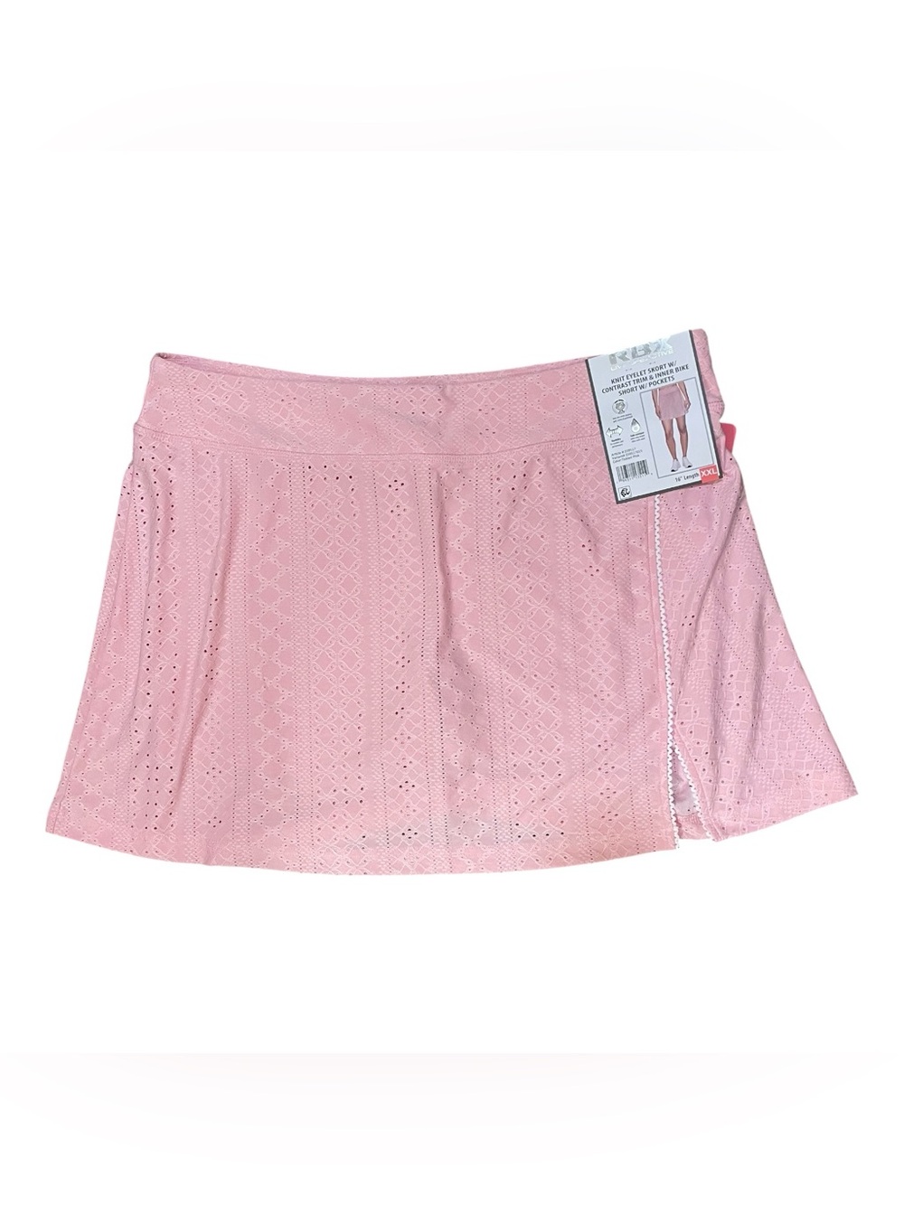 RBX Athletic Mini Skort Pink XXL Pull On Lined/Shorts Stretch Golf Tennis